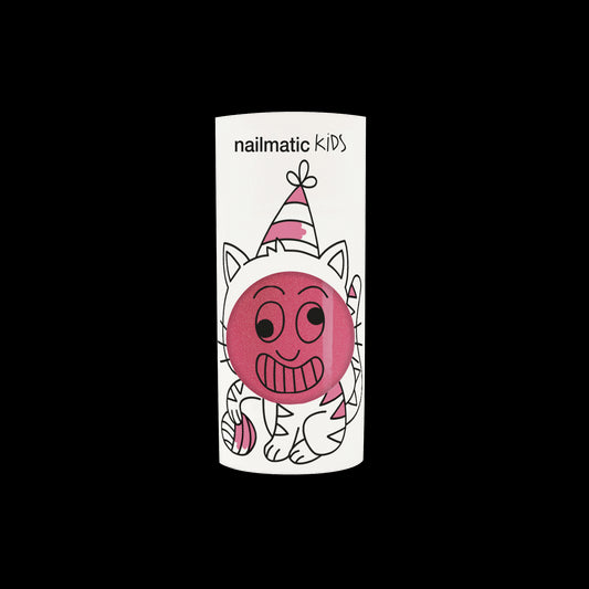 kid candy pink glitter nail polish for kids kitty with packaging nailmatic kids