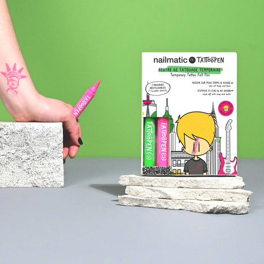 ArtCreativity Shimmery Temporary Tattoo Pens for Kids, 4 Pack