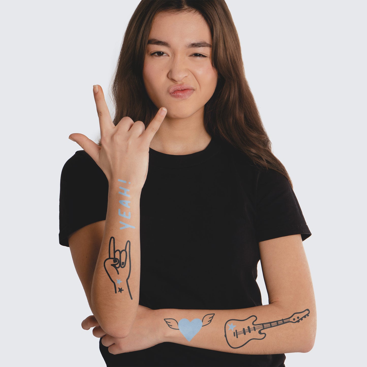 Temporary Tattoopen Felt Pen Set for Teens Rock Makeup 2