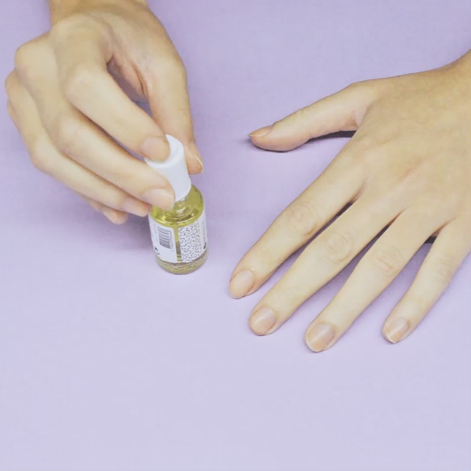 nail care with cuticle oil step 2