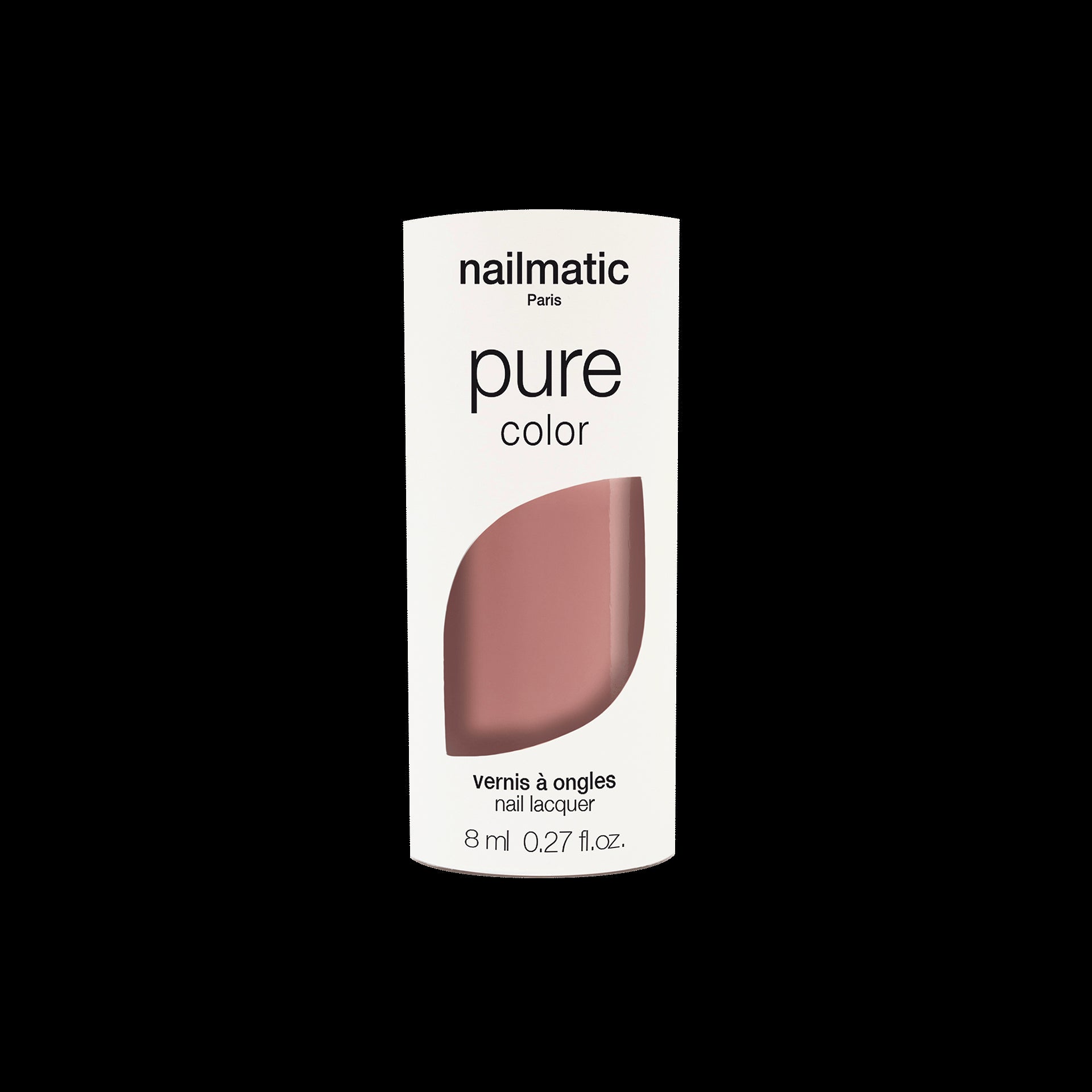 pink hazlnut nail polish Imani Pure Color with packaging