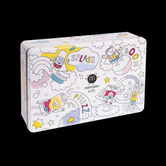 metallic box with super heros magic box wow nailmatic kids