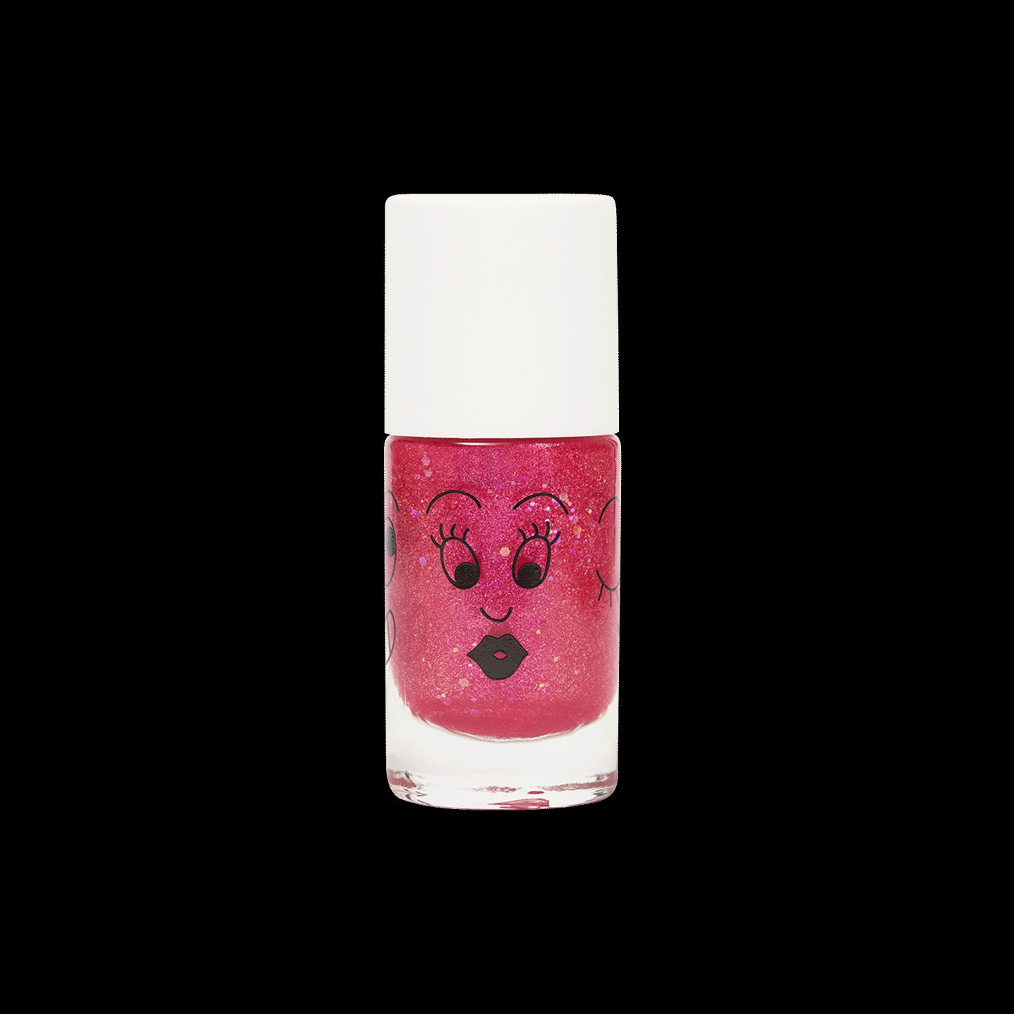 kid pink glitter nail polish for kids sissi without packaging nailmatic kids