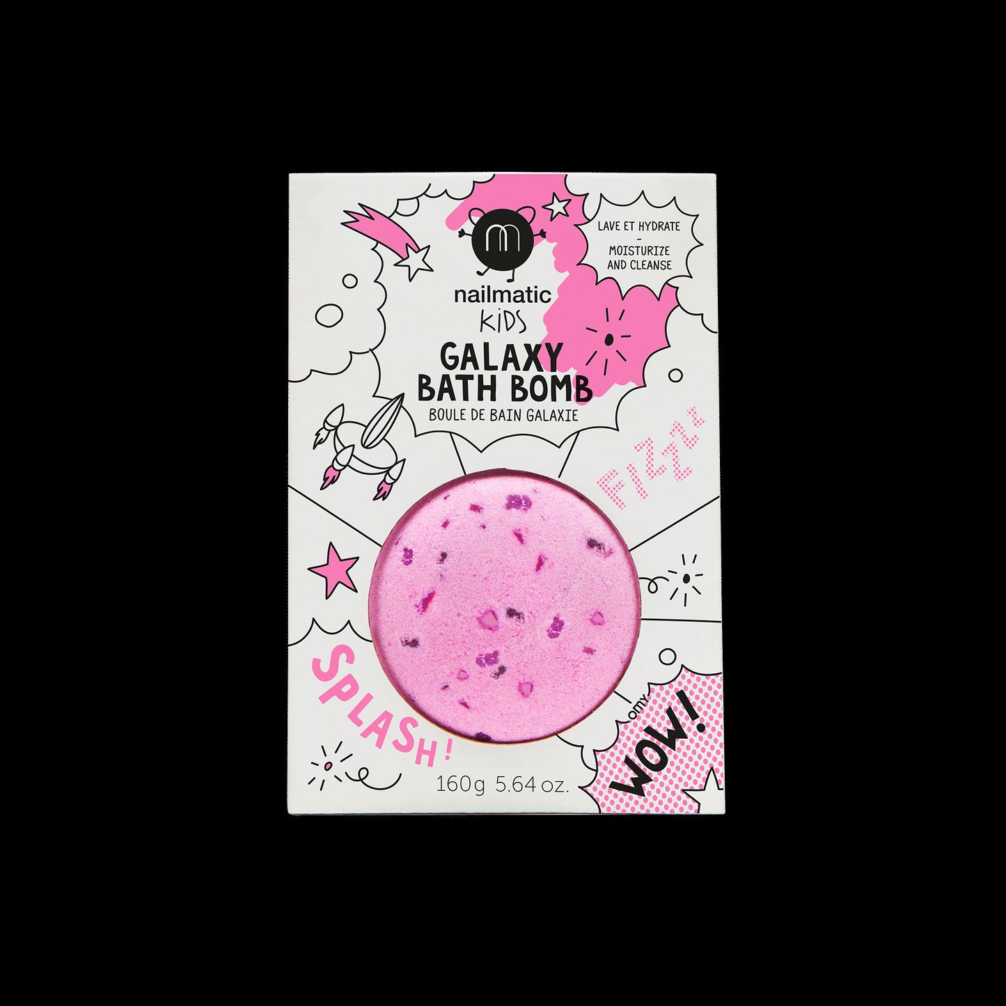 pink kids bath bomb cosmic galaxy bath bomb with packaging nailmatic kids