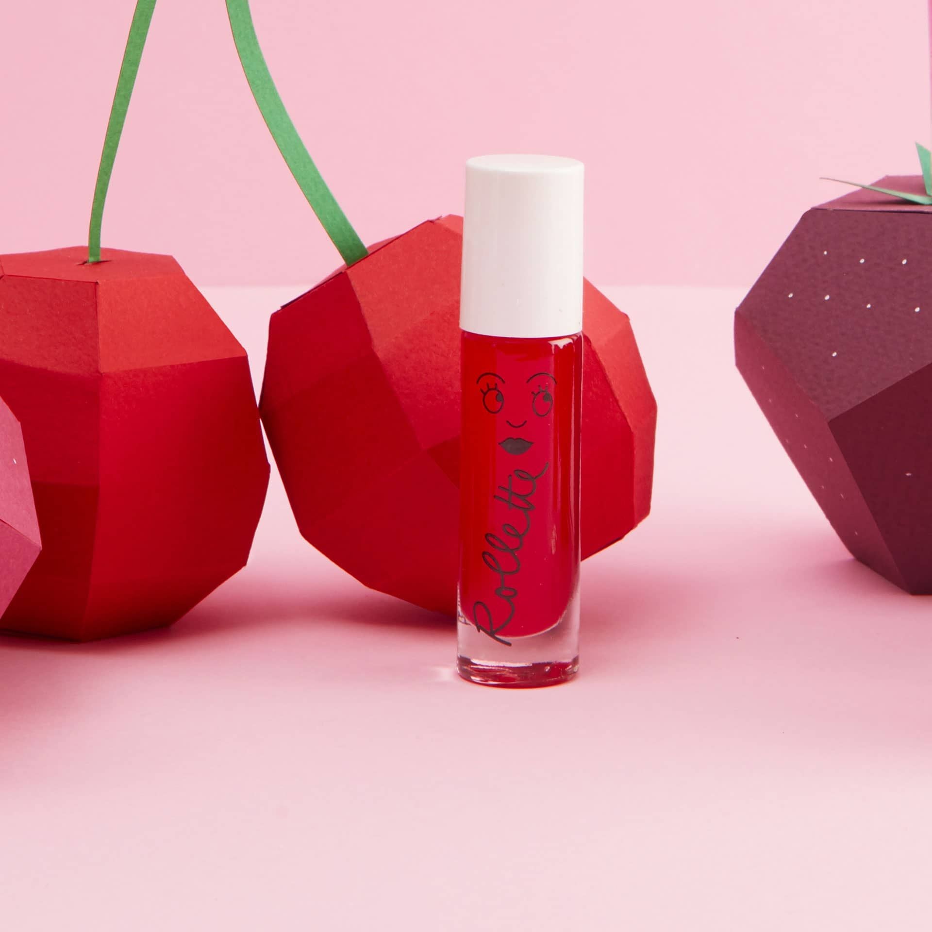 cherry lip gloss for kids with cherry decor nailmatic kids