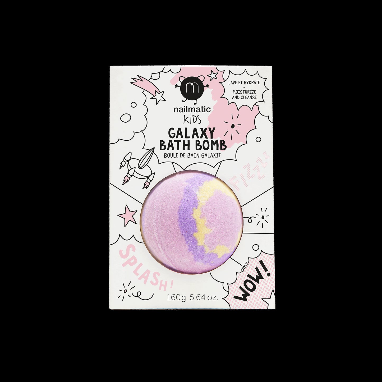 natural kids bath bomb supernova galaxy bath bomb with packaging nailmatic kids
