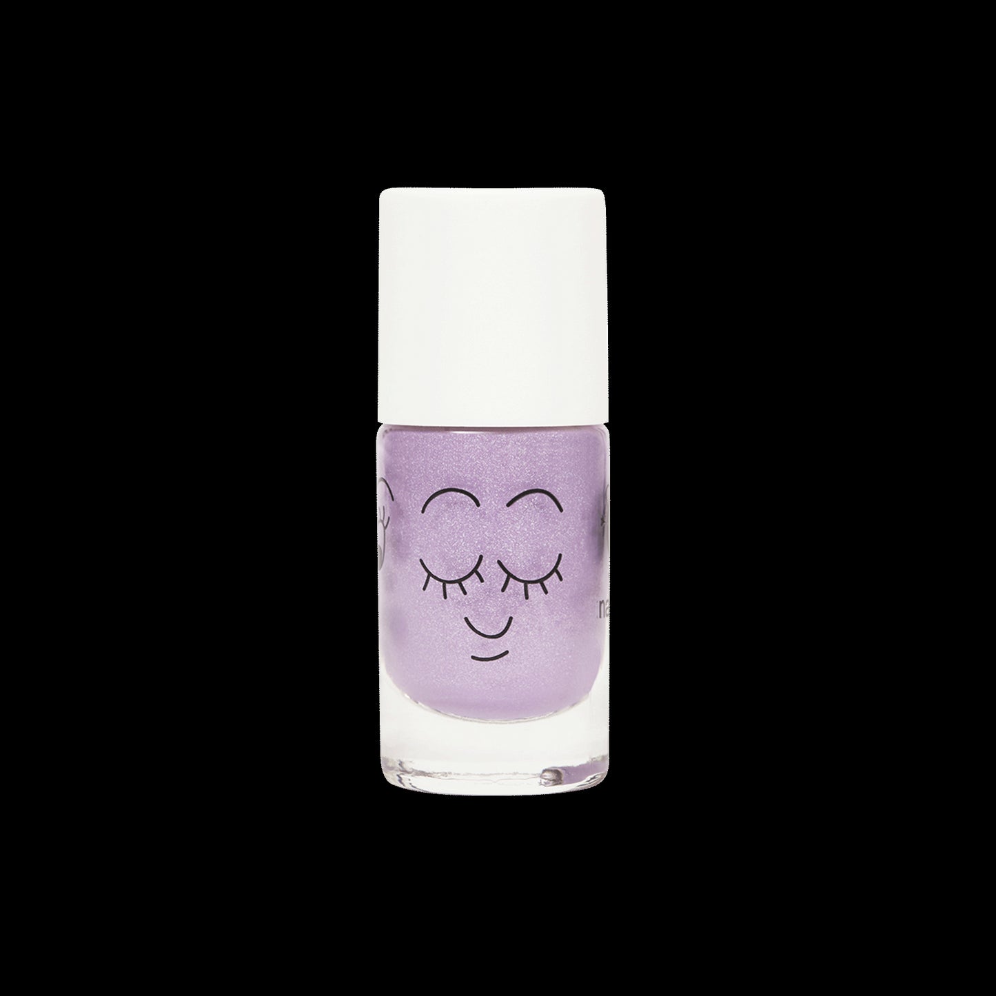 piglou lilac glitter nail polish for kids without packaging nailmatic kids