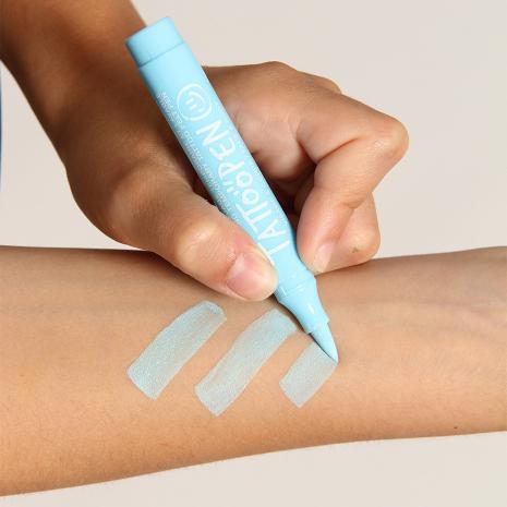 💙 Blue temporary tattoo pen
